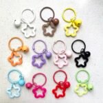 Colorful acrylic star keychain. image 3