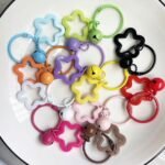 Colorful acrylic star keychain. image 5