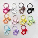 Colorful acrylic star keychain. image 7