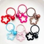 Colorful acrylic star keychain. image 8