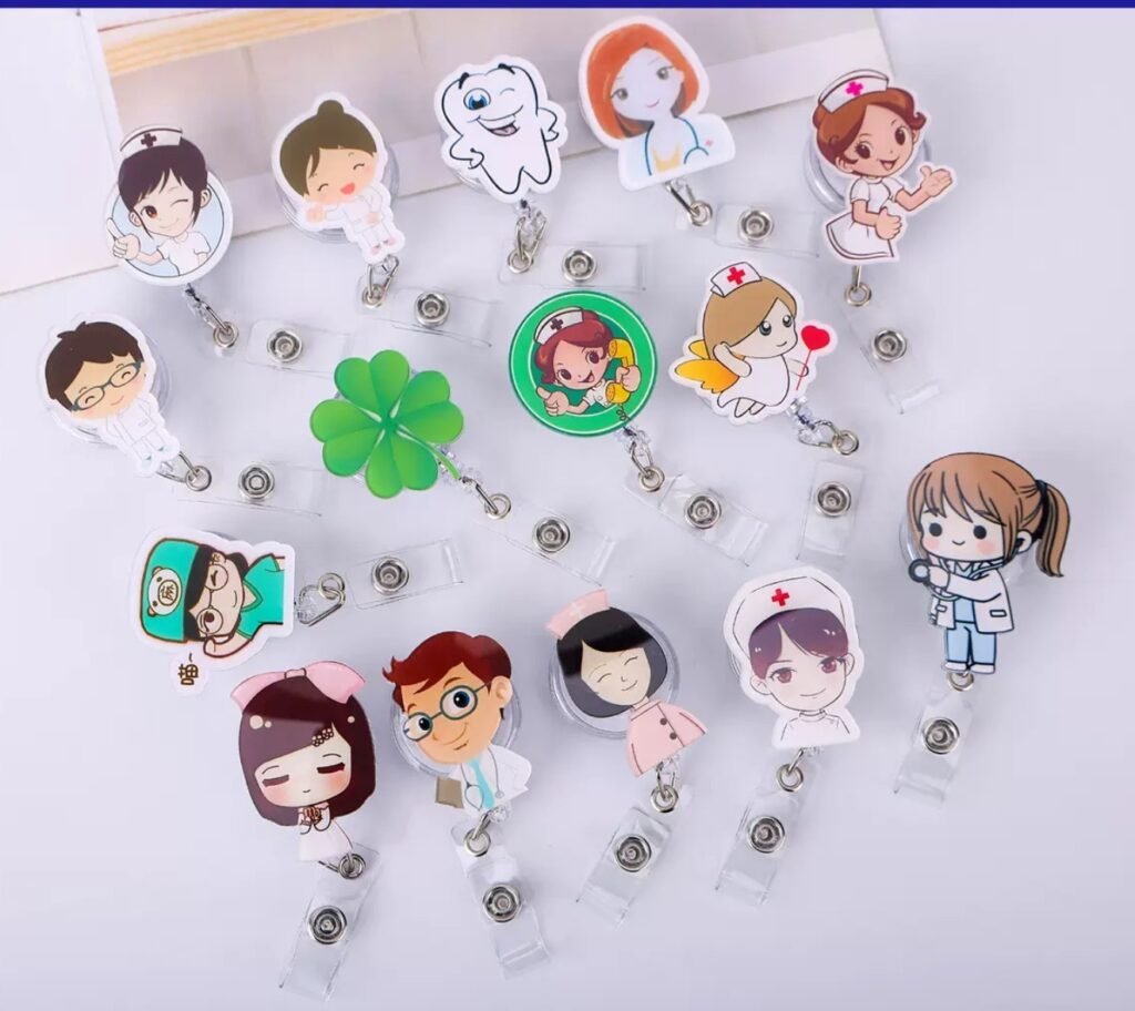 Cute Nurse Retractable Badge Reel