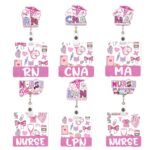Pink Healthcare Badge Buddy Set image 1